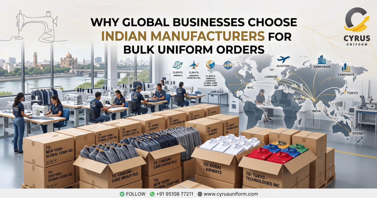 Why Global Businesses Choose Indian Manufacturers for Bulk Uniform Orders